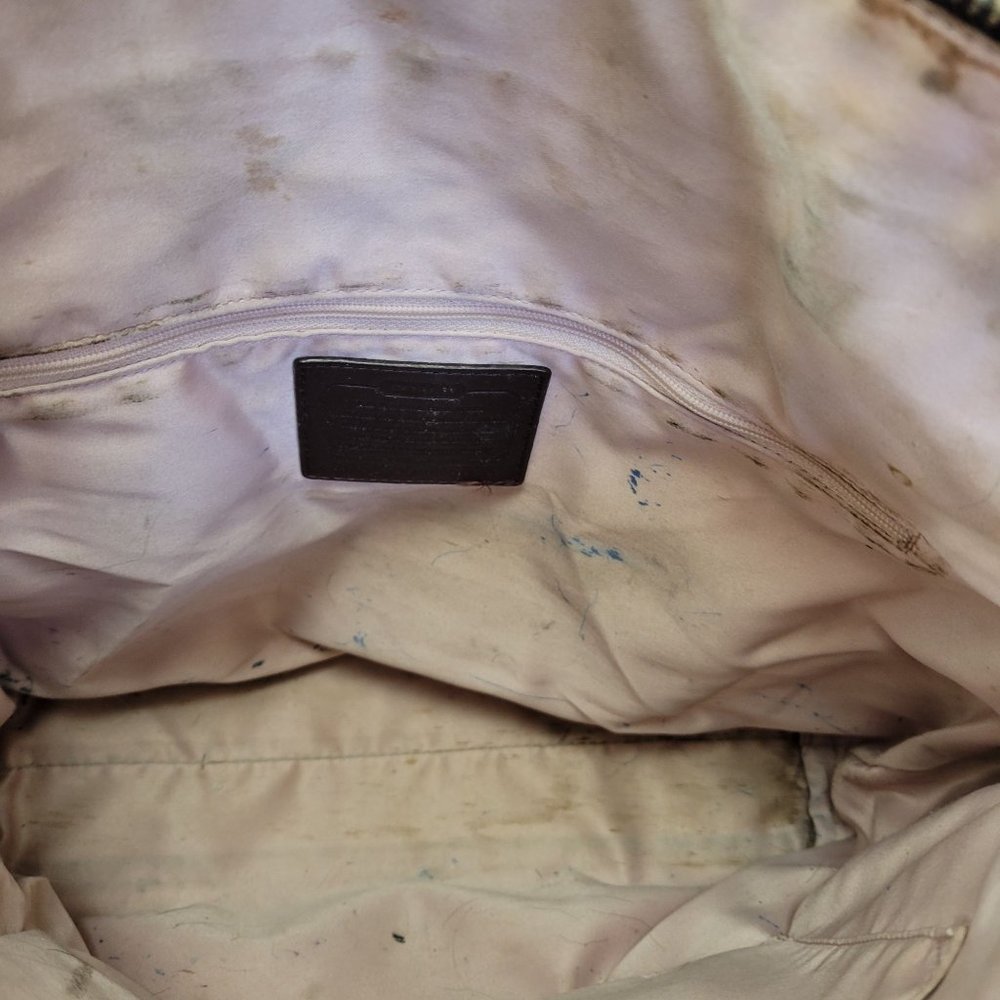 Coach Brown Leather Purse Tote Y2K - Picture 5 of 8